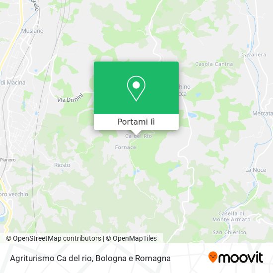 Mappa Agriturismo Ca del rio