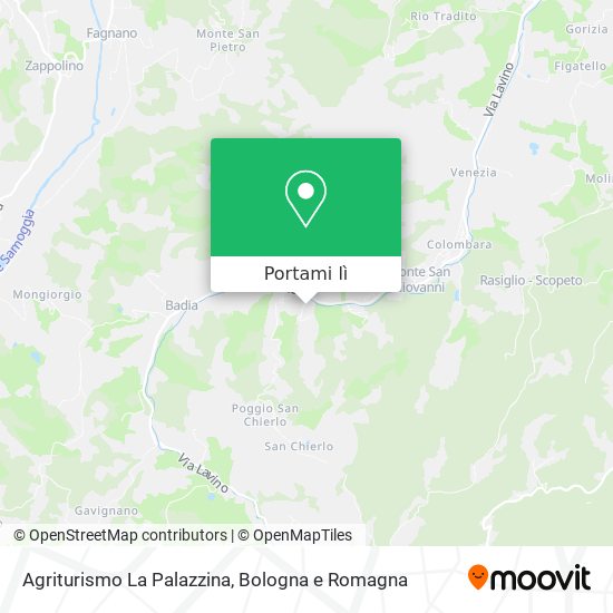 Mappa Agriturismo La Palazzina