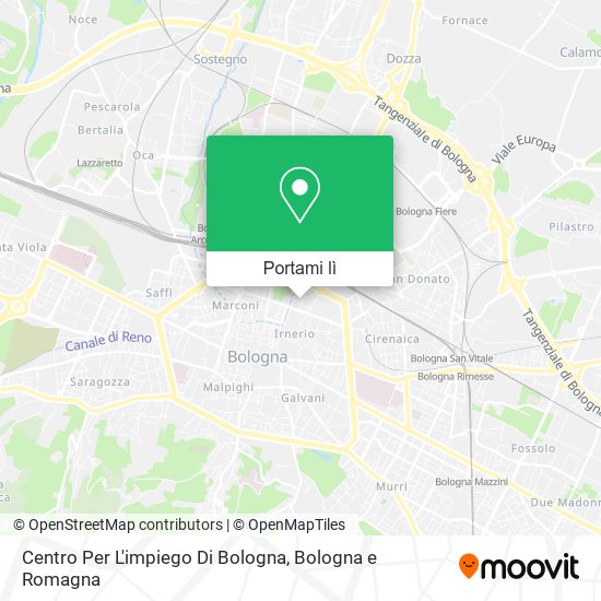 Mappa Centro Per L'impiego Di Bologna