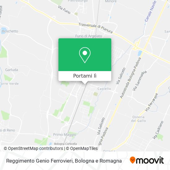 Mappa Reggimento Genio Ferrovieri