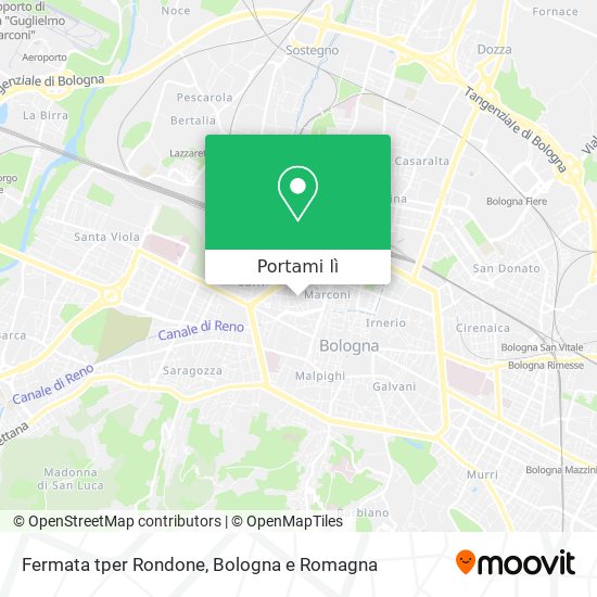 Mappa Fermata tper Rondone
