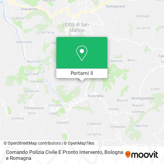 Mappa Comando Polizia Civile E Pronto Intervento