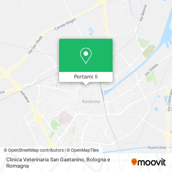 Mappa Clinica Veterinaria San Gaetanino