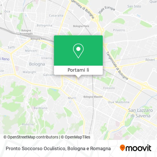 Mappa Pronto Soccorso Oculistico