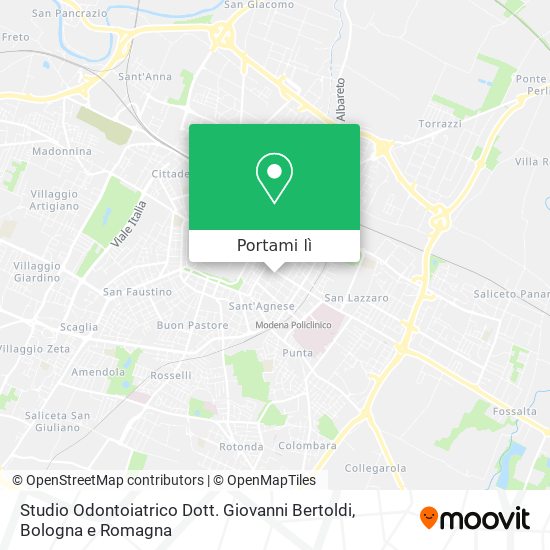 Mappa Studio Odontoiatrico Dott. Giovanni Bertoldi