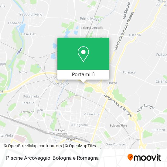 Mappa Piscine Arcoveggio