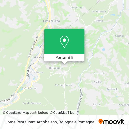 Mappa Home Restaurant Arcobaleno