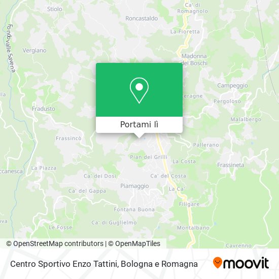 Mappa Centro Sportivo Enzo Tattini