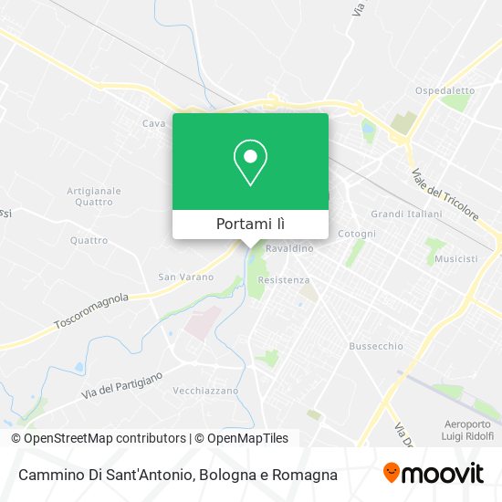 Mappa Cammino Di Sant'Antonio