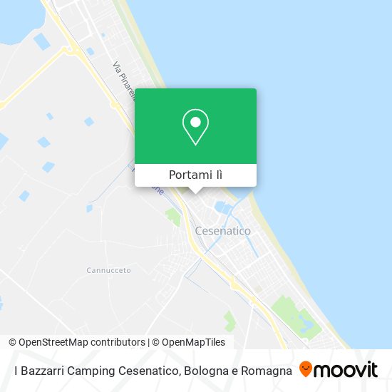 Mappa I Bazzarri Camping Cesenatico