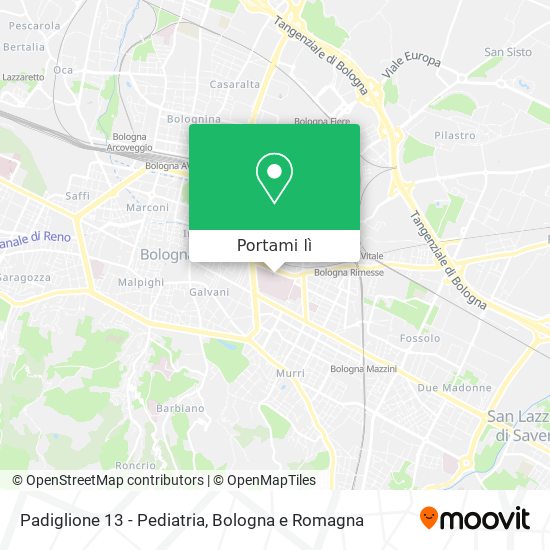 Mappa Padiglione 13 - Pediatria