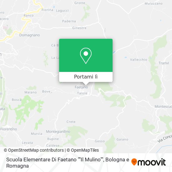 Mappa Scuola Elementare Di Faetano ""Il Mulino""