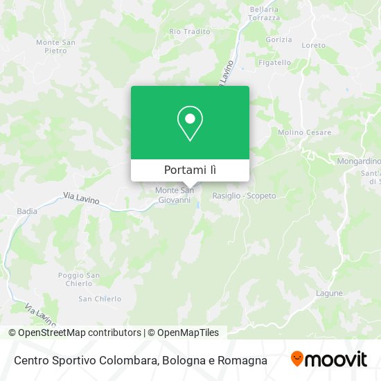Mappa Centro Sportivo Colombara