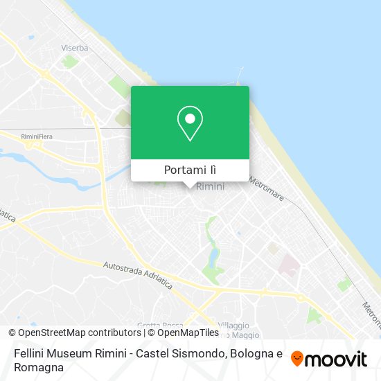 Mappa Fellini Museum Rimini - Castel Sismondo
