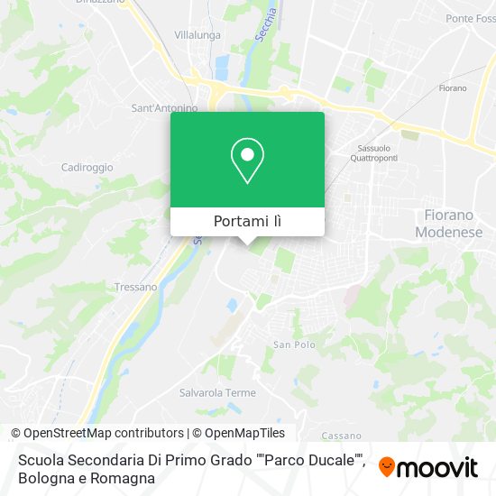 Mappa Scuola Secondaria Di Primo Grado ""Parco Ducale""