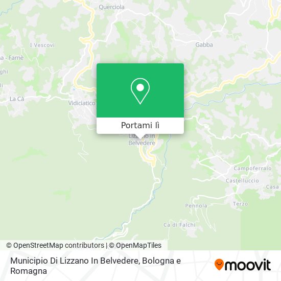 Mappa Municipio Di Lizzano In Belvedere