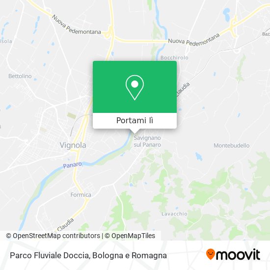 Mappa Parco Fluviale Doccia