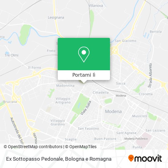 Mappa Ex Sottopasso Pedonale