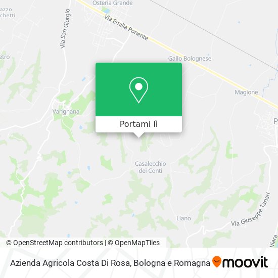 Mappa Azienda Agricola Costa Di Rosa