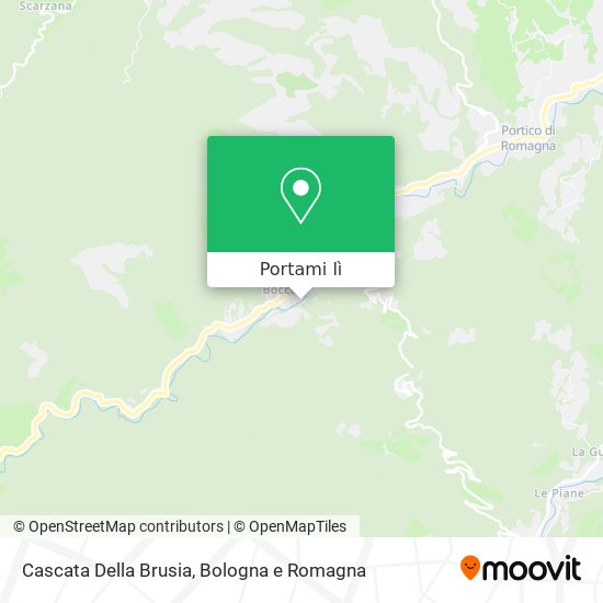Mappa Cascata Della Brusia