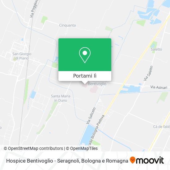 Mappa Hospice Bentivoglio - Seragnoli