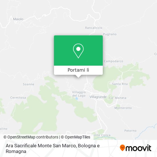 Mappa Ara Sacrificale Monte San Marco