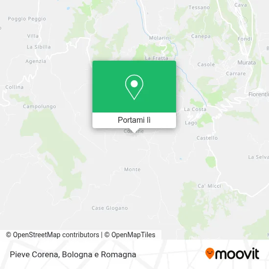 Mappa Pieve Corena