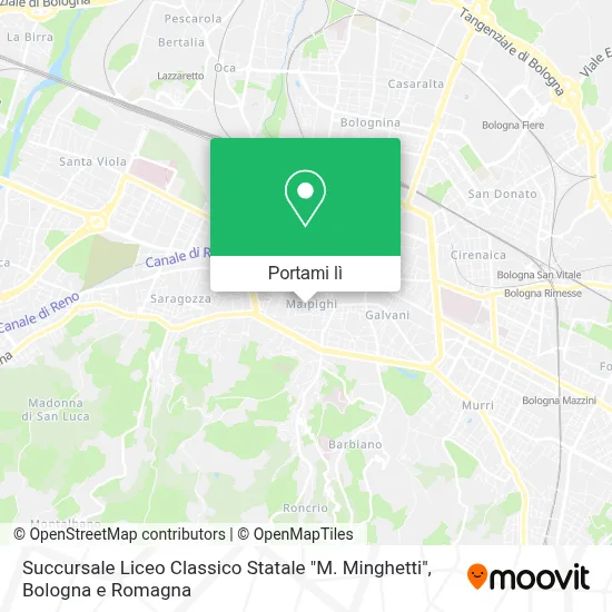 Mappa Succursale Liceo Classico Statale "M. Minghetti"