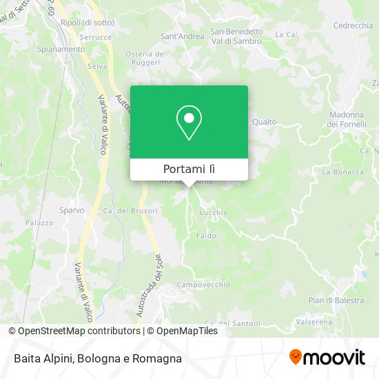 Mappa Baita Alpini