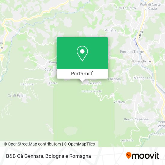 Mappa B&B Cà Gennara