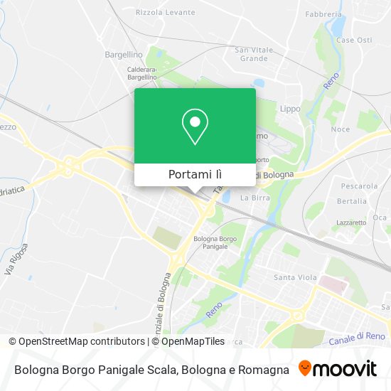 Mappa Bologna Borgo Panigale Scala