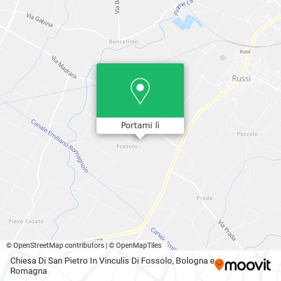 Mappa Chiesa Di San Pietro In Vinculis Di Fossolo