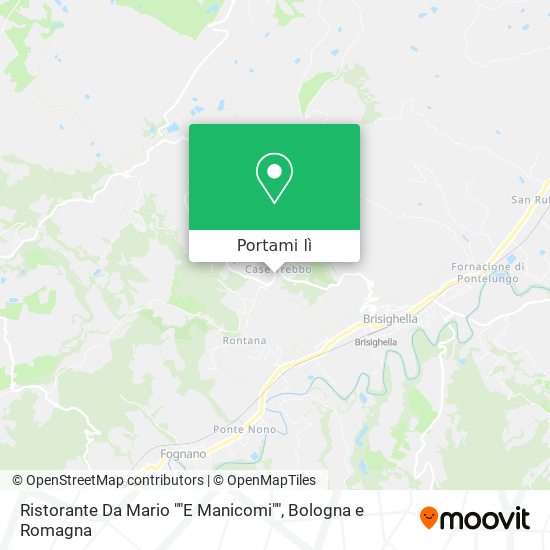 Mappa Ristorante Da Mario ""E Manicomi""