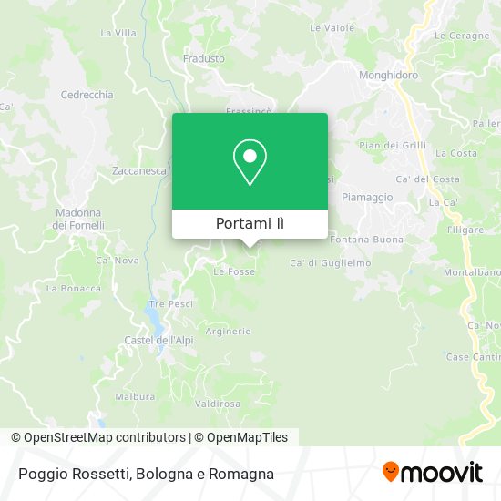 Mappa Poggio Rossetti