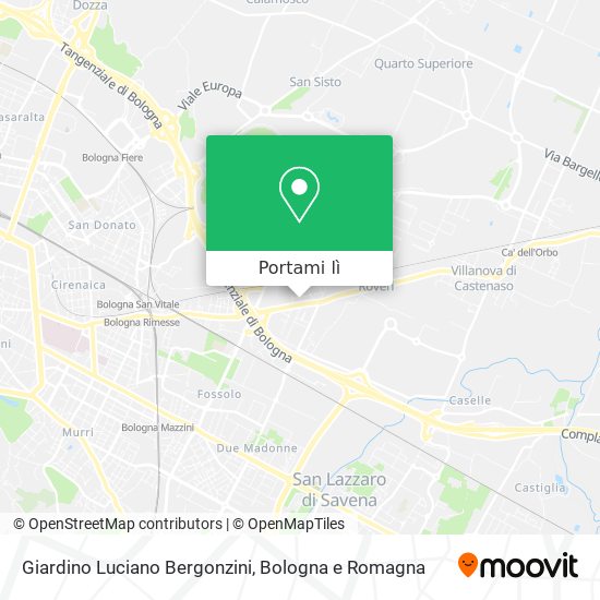 Mappa Giardino Luciano Bergonzini