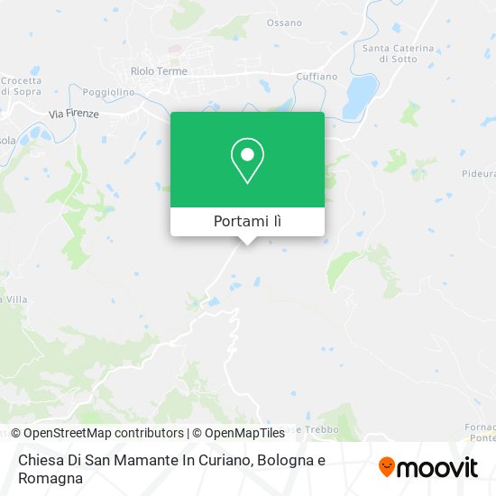 Mappa Chiesa Di San Mamante In Curiano