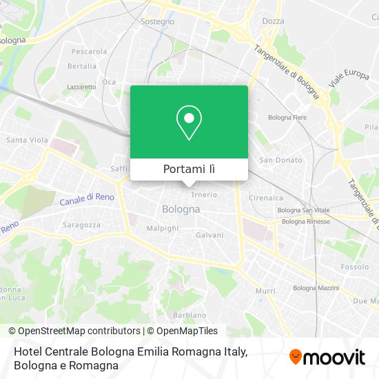 Mappa Hotel Centrale Bologna Emilia Romagna Italy