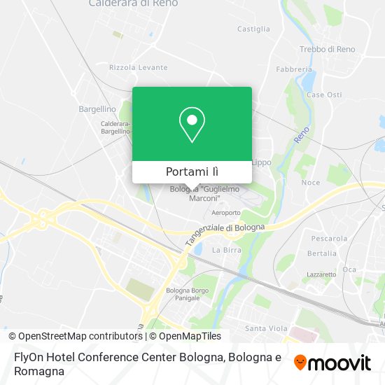 Mappa FlyOn Hotel Conference Center Bologna