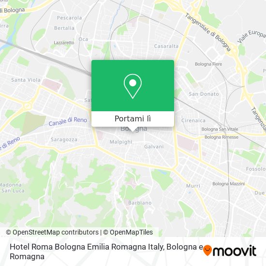 Mappa Hotel Roma Bologna Emilia Romagna Italy