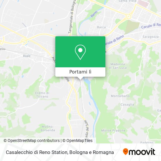 Mappa Casalecchio di Reno Station