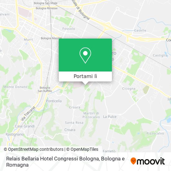 Mappa Relais Bellaria Hotel Congressi Bologna