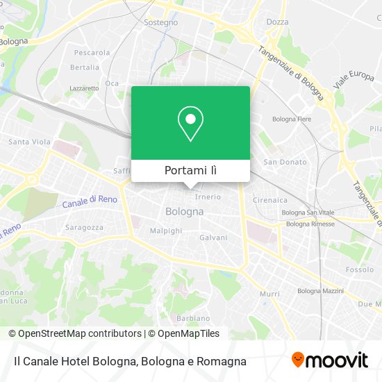 Mappa Il Canale Hotel Bologna