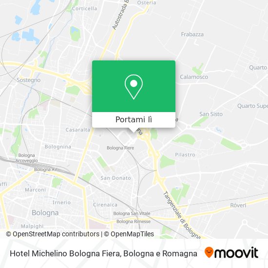 Mappa Hotel Michelino Bologna Fiera