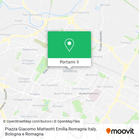 Mappa Piazza Giacomo Matteotti Emilia Romagna Italy