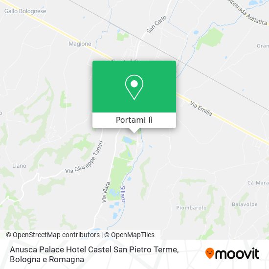Mappa Anusca Palace Hotel Castel San Pietro Terme