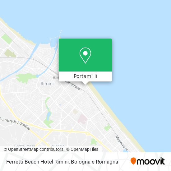 Mappa Ferretti Beach Hotel Rimini
