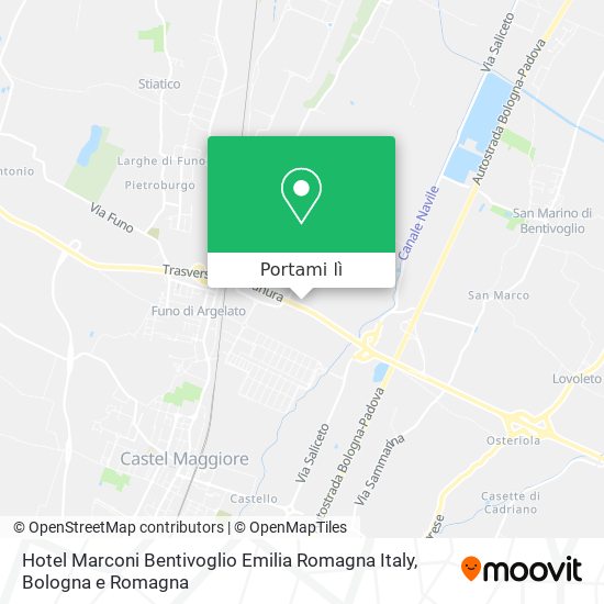 Mappa Hotel Marconi Bentivoglio Emilia Romagna Italy