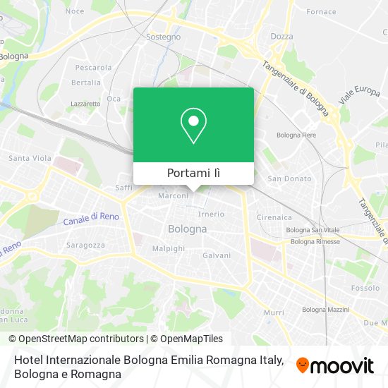 Mappa Hotel Internazionale Bologna Emilia Romagna Italy