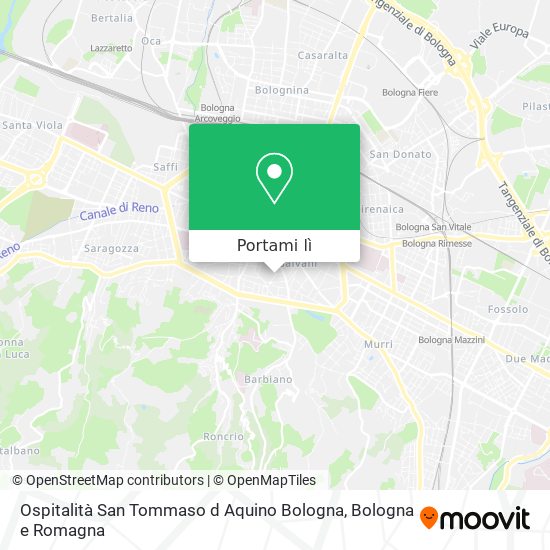 Mappa Ospitalità San Tommaso d Aquino Bologna