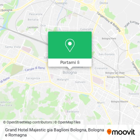 Mappa Grand Hotel Majestic gia Baglioni Bologna